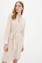 Халат женский вискозный German Volf. Рубчик 100057-2 пудровый