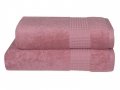 Рушник Parisa. Terry Waffle J-403 пудрового кольору