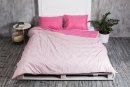 Пододеяльник с наволочками Novita. Однотонный пудра-розовый