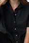 Рубашка женская льняная German Volf. 24127 черного цвета