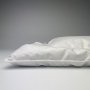 Подушка пуховая для новорожденных Iglen. С белым пухом и кантом