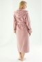 Халат женский махровый бамбуковый Nusa. 6890 pudra