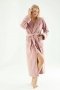 Халат женский махровый бамбуковый Nusa. 6890 pudra