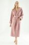 Халат женский махровый бамбуковый Nusa. 6890 pudra