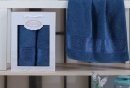 Набор из 2-х махровых полотенец Gulcan. Ornament blue
