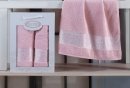 Набор из 2-х махровых полотенец Gulcan. Ornament light pink