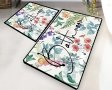 Набір килимків для ванної кімнати Chilai Home. Green in flower