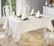Скатертина Jackline. Pano Linen Cream 3382-2 кремового кольору