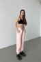 Штаны женские спортивные с кокеткой German Volf. 24056 персикового цвета