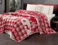 Постельное белье с пледом First Choice. Ранфорс  Deer scarlet