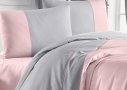 Постельное белье Altinbasak. Ранфорс Pembe-gri
