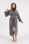 Халат женский махровый бамбуковый Nusa. 6890 gri