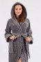 Халат женский махровый бамбуковый Nusa. 6890 gri