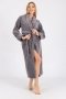 Халат женский махровый бамбуковый Nusa. 6895 gri