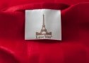Постельное белье Love you. Красный, страйп сатин бирка