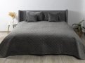 Покрывало ТЕП. Велюровое серого цвета