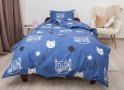 Подростковое постельное белье ТЕП. Soft Dreams Котята синего цвета
