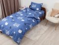 Подростковое постельное белье ТЕП. Soft Dreams Котята синего цвета
