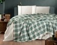 Постельное белье с пледом First Choice. Ранфорс Plaid green