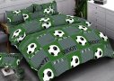 Підліткова постільна білизна Sofia. Ранфорс Футбол зелене (СР-15Д)