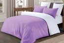Постельное белье Love you. Полисатин 3-35 фиолетово-белое