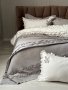 Постельное белье Saheser. Brianna grey хлопок с вышивкой и пике