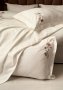 Постельное белье Saheser. Noris cream хлопок с вышивкой и пике