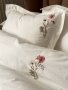 Постельное белье Saheser. Noris cream хлопок с вышивкой и пике