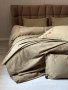 Постельное белье Saheser. Noris khaki хлопок с вышивкой и пике