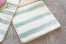Килимок для ванної кімнати Chilai Home. ROSE LINE ECRU маленький