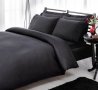 Постельное белье Tac. Сатин-Stripe Premium Basic Black King Size