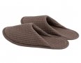 Тапочки вафельные Lotus Home. Waffle brown