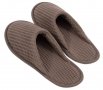 Тапочки вафельные Lotus Home. Waffle brown