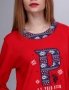 Пижама женская хлопковая U.S. Polo Assn. 15521 красно-синяя