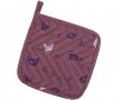 Прихватка для кухни Home Line. Прогулянка з курчатами цвета бордовый/фуксия