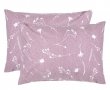 Набір наволочок Home Line. Бязь Волошки лілово-сірий 140