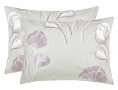 Набір наволочок Home Line. Бязь Гінко Білоба бежево-ліловий 140
