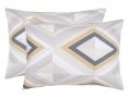 Набор наволочек Home Line. Бязь Калейдоскоп бежево-графітовий/перламутровий 140