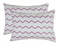 Набор наволочек Home Line. Бязь Зіг заг лілово-зелений 120
