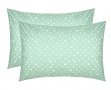 Набор наволочек Home Line. Бязь Горох білий на зеленому 140