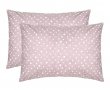 Набор наволочек Home Line. Бязь Горох рожево-ліловий 140