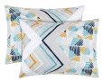 Набор наволочек Home Line. Бязь Захопленість бежево-бірюзовий 140