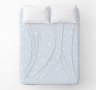 Простынь Home Line. Бязь Волошки білі на блакитному