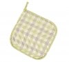 Прихватка для кухни Home Line. Курочки світло-зелений/Клітинка оливково-бежевий