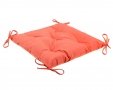 Подушка для сидения Home Line. Спандекс на завязках оранжевого цвета