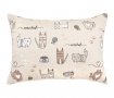 Подушка декоративная Home Line. Кот на кухне песочного цвета