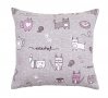 Подушка декоративная Home Line. Кот на кухне серо-лавандового цвета
