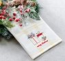 Полотенце вафельное Home Line. Желтая полоска, с вышивкой подарки