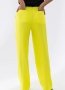 Брюки женские атласные German Volf. 21068-3 желтого цвета