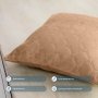 Подушка декоративная ТЕП. Balak Home Велюр золотисто-бежевая